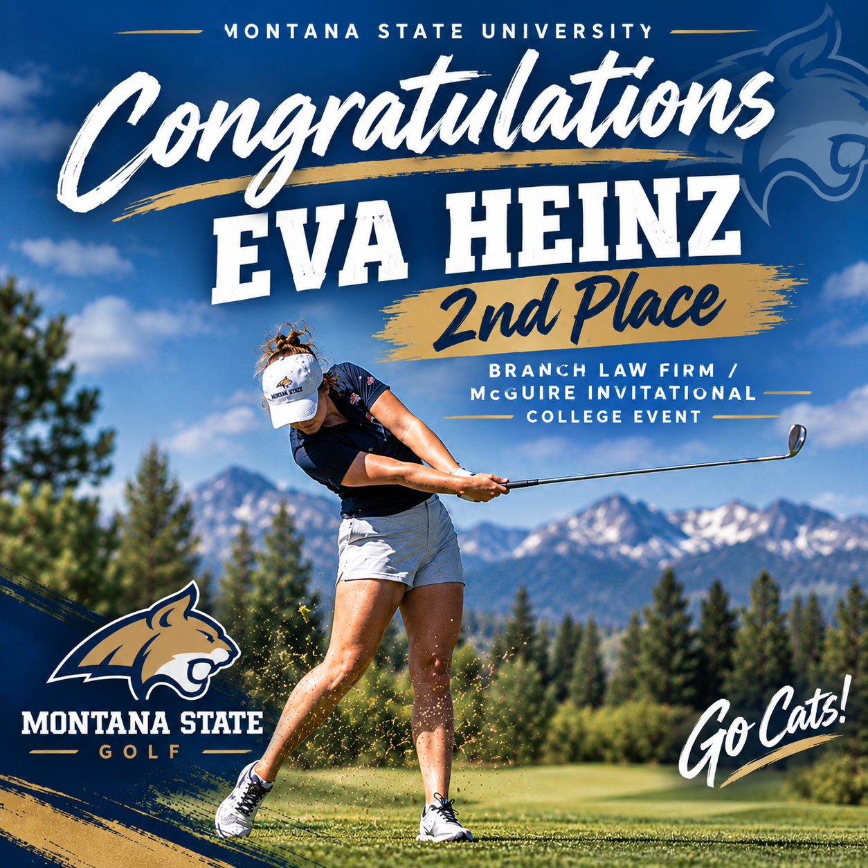 Montana State University golf scholarship announcement
