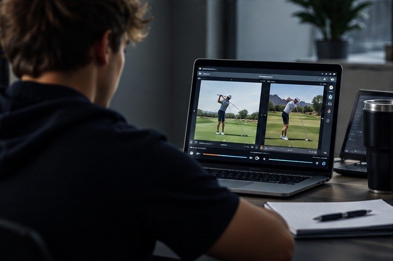 Online golf swing analysis